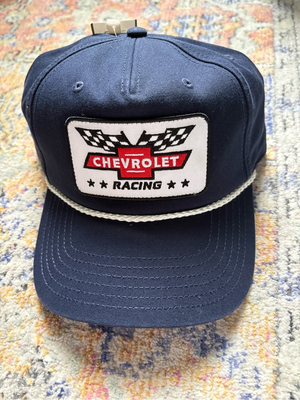 Chevrolet Racing Navy Rope-Trim Snapback Hat - Picture 2 of 3